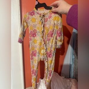Posh Peanut Sunflower Floral Romper